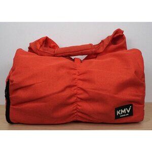 KMV Womens Orange Yoga Sport Fashion Cinch Gym Bag 16.5" x 9.5" x 6.5"